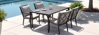 Venetia™ Set of 4 Sunbrella® Outdoor Dining Chairs - Gray